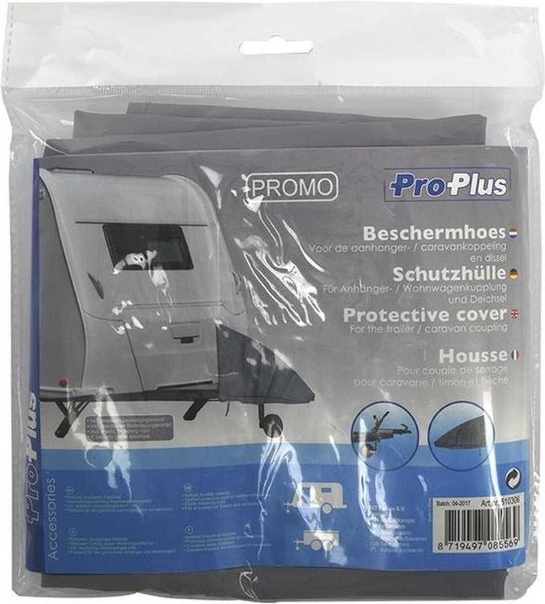PROPLUS Caravan/aanhanger Koppeling/dissel Beschermhoes Universeel 20 X 21 X 24 Cm - Caravan/aanhanger Toebehoren/accessoires