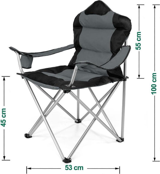 Sens Design Campingstoel - Kampeerstoel - Opvouwbaar - Grijs