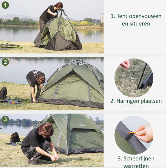 Sens Design Pop Up Tent - Tent - 2-3 Personen