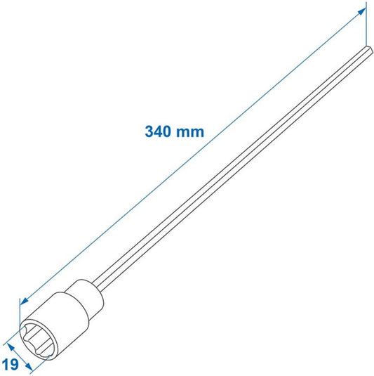 Proplus Verlengadapter 34 Cm 19 Mm Voor Hoeksteunen