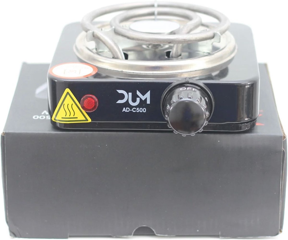 Dum Kolenbrander Elektrische 500 Watt - Kolenverhitter - Kolen Opwarmen - Kooltjes - Kolen - Coco - Verwarmer - - Camping Kooktoestel - Kooktoestel Camping - Kookplaat -BBQ Starter – Shisha - Waterpijp