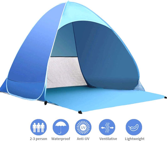 IGOODS Pop-up Tent - 2/3-Persoons - Blauw