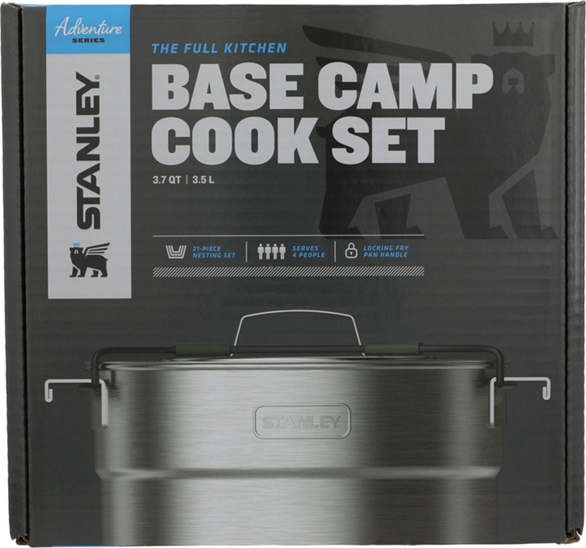 Stanley The Full Kitchen Base Camp Cook Set 3,5L - Campingkookset - Stainless Steel