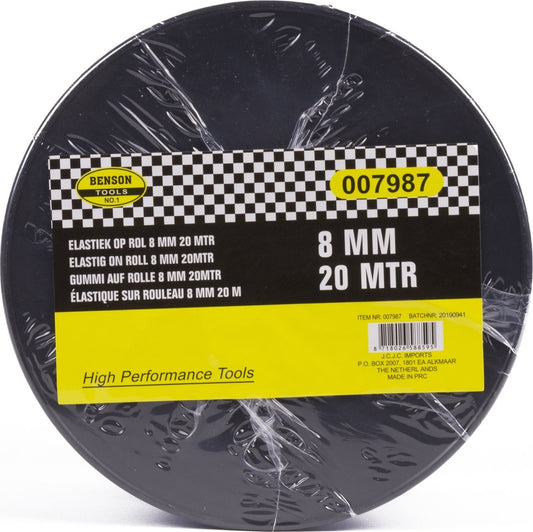 Benson Elastiek Op Rol 20 Meter 8 Mm