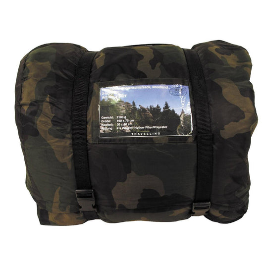 MFH - Pilotenslaapzak Woodland 2-laags