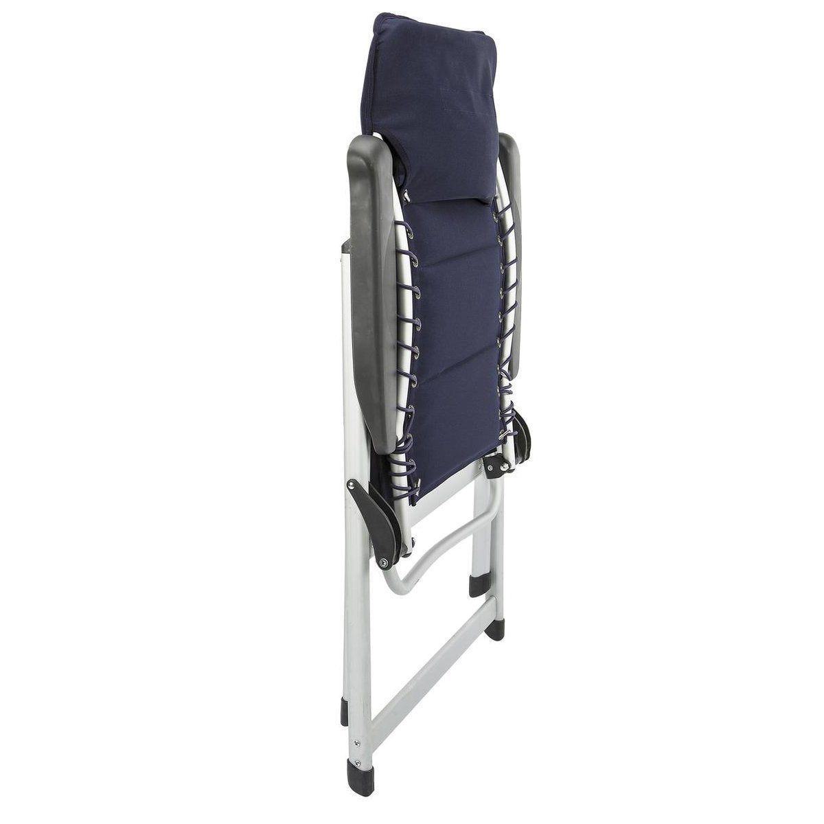 Campart Campingstoel CH-0592 - Opvouwbaar Met Hoofdsteun - 7 Verstelbare Standen - Lichtgewicht - Blauw
