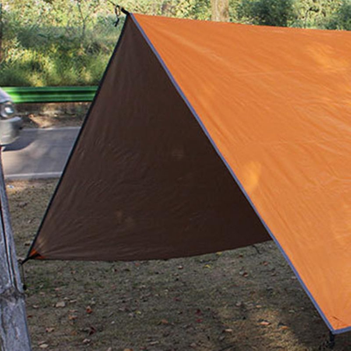 Merkloos TDR - Outdoor Draagbaar Zonnescherm Met Opbergtas - Waterdicht-SPF - Tarps Voor Kamperen300 * 300cm - 3-4Personen - Orange