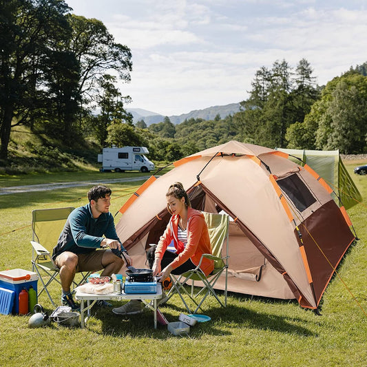 Merkloos Kamping Tent / Absolutely Waterproof, Lightweight Camping Tent With - Tent Ideal For Camping In The Garden, Dome Tent,