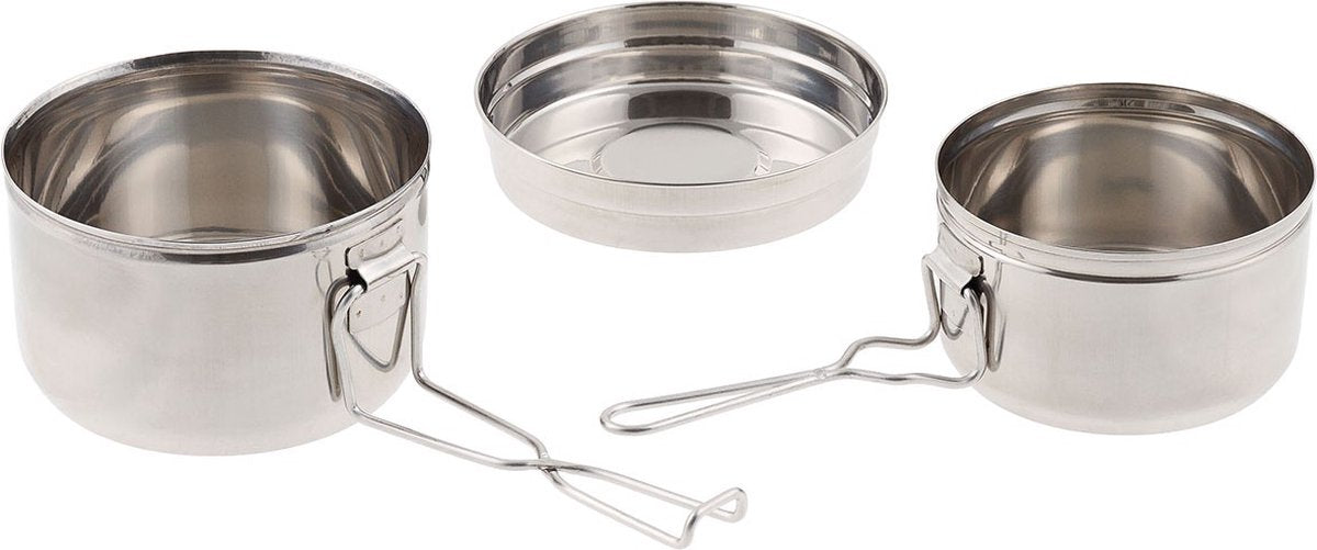 MFH - CZ Mess Kit/pannen Set - RVS - 3-delig