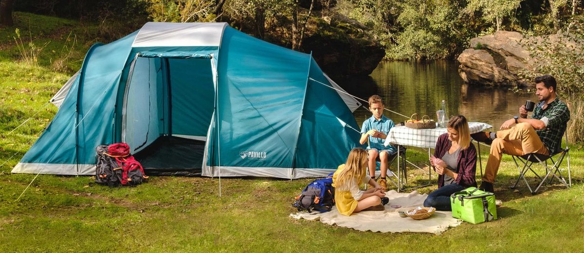 Bestway Pavillo Family Ground 6 - Blauw - 6 Persoons