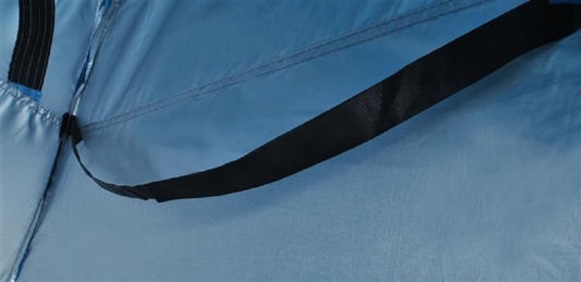 Merkloos 4 In 1 Pop-up Douchetent Voor Omkleden, Douchen, Toilet En Opslag - 1 Persoons Tent - Camping Douche En Omkleedtent - Inclusief Haringen En Draagtas - 190 X 110 X 110 Cm Blauw