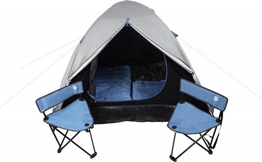 MaxxSport Camping Set - 2 Persoons - Tent + Slaapzakken + Campingstoelen - 200x190x120cm