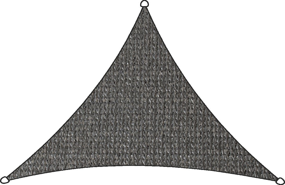 Livin' Outdoor Schaduwdoek Iseo HDPE - Driehoek - 3 X 2.5 X 2.5 Meter - Antraciet