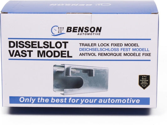 Benson Aanhanger Slot - Caravan Slot - Disselslot Vast Model ( Kokermodel)