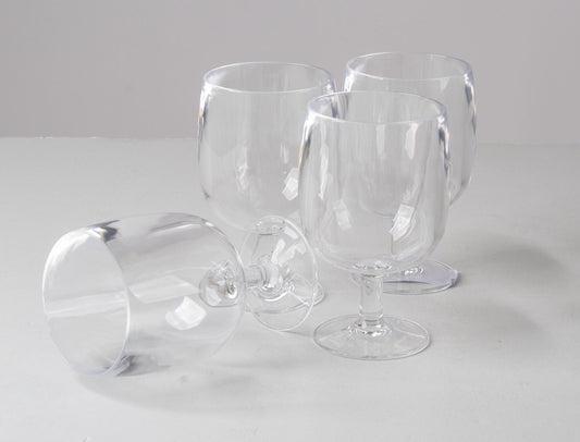 Bo-Camp Wijnglas - Campingglas - Kunststof - Nestbaar - 4 Stuks - 250 Ml