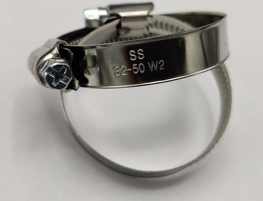 5X RVS SBS Slangen Klem Spanwijdte 32-50mm, 12 Mm Breed (WS2EUR)
