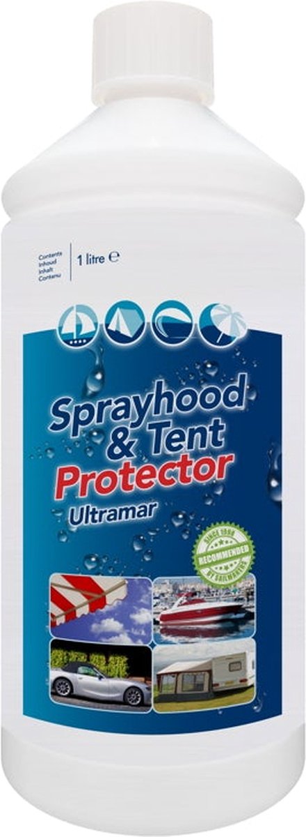 Ultramar - Sprayhood & Tent Protector 1L - Impregneermiddel Voor Bootkap, Tent, Cabriodak - Maakt Waterdicht En Geeft Extra Bescherming