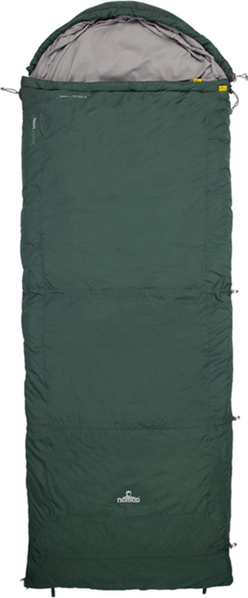 NOMAD® Triple-S Premium Plus Slaapzak (Links) | 220x80cm Groen | Lichtgewicht & Kwalitatief | Slaapzak | Incl Hoes
