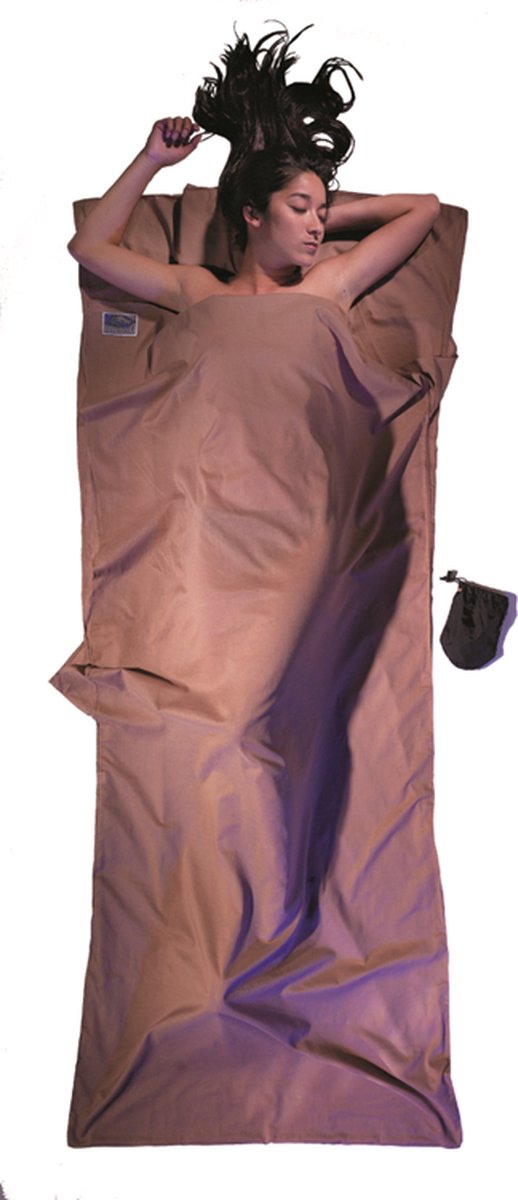 Cocoon TravelSheet - Lakenzak - Egyptisch Katoen - Khaki