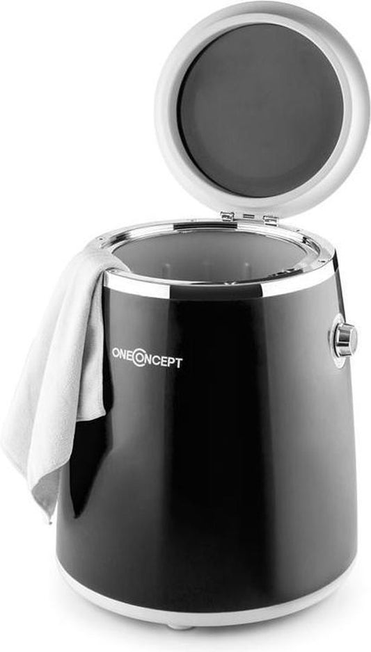 Ecowash Pico Mini-wasmachine En Centrifuge - 3,5 Kg - 380 W - IPX4 Waterdicht - Centrifugatievermogen 1320 TPM - Zwart