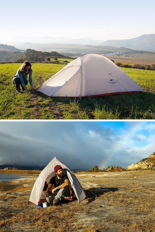 Cloud Up 1 Upgraded - Naturehike® - 1 Persoons Tent - Lichtgewicht Tent - Incl. Grondzeil - 210T 3000mm - Outdoor - Waterdicht - Hiking & Wandelen