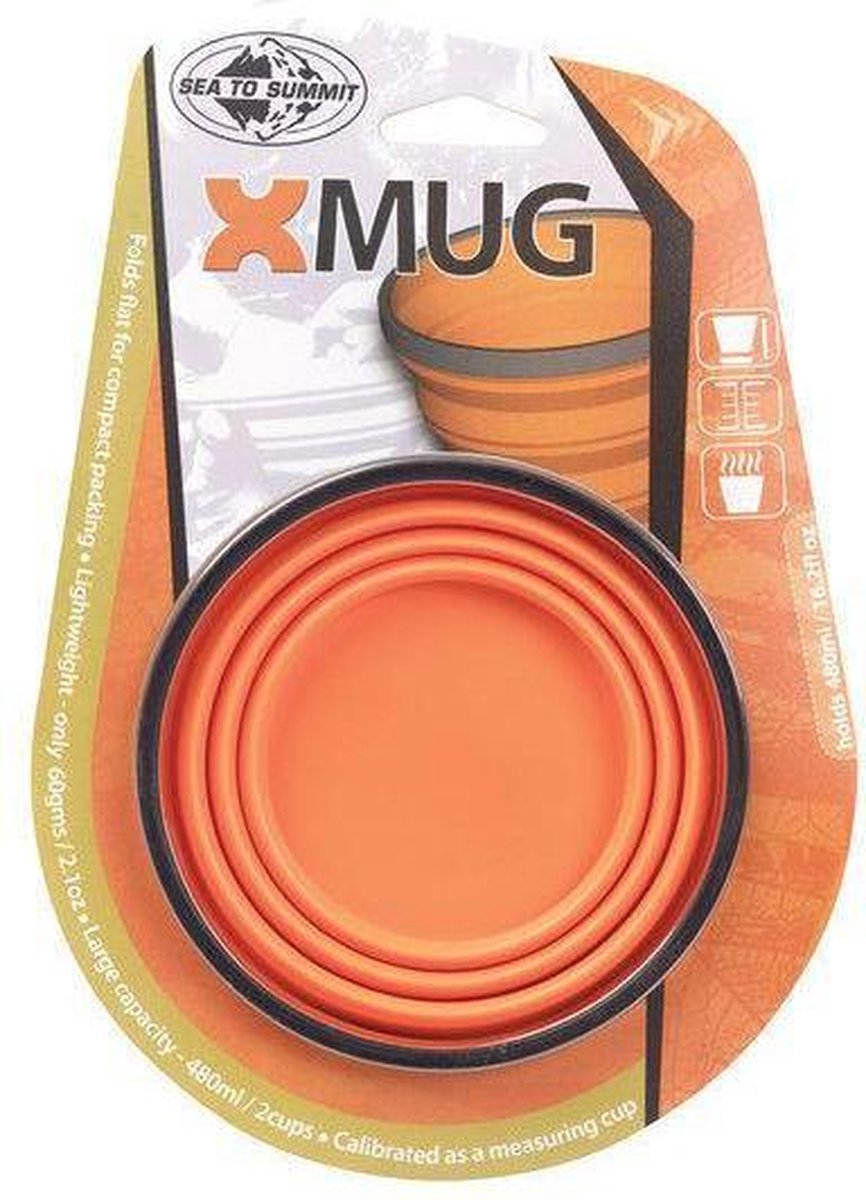 Sea To Summit X-Mug - Campingservies Inklapbaar - Mok - Oranje - 110mm