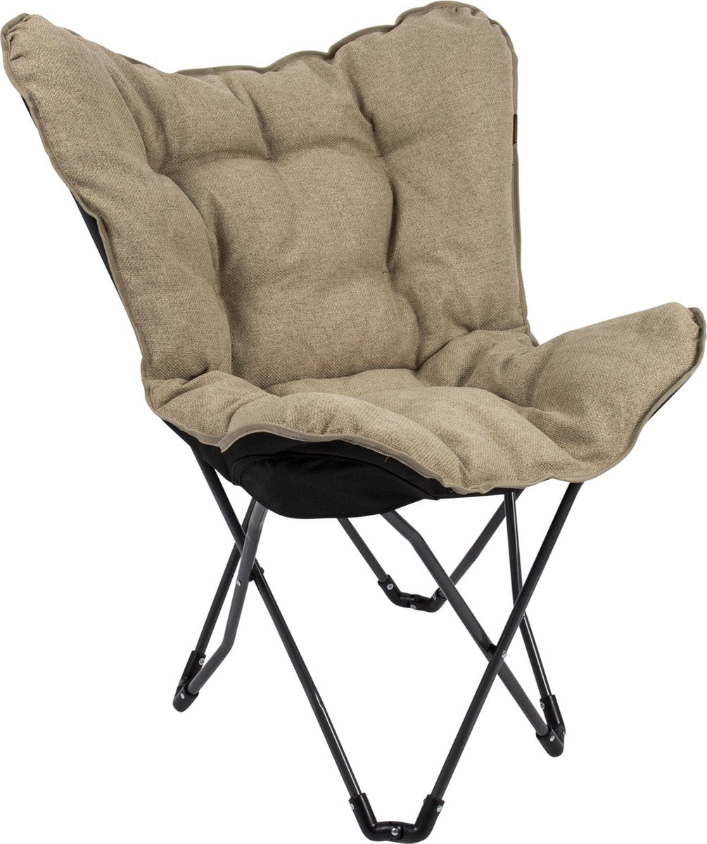  Bo-Camp - Urban Outdoor - Vlinderstoel - Grainger - M - Nika - Beige