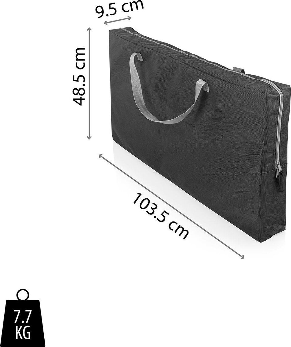  Campart Campingkeuken KI-0734 - Campingkast Groot - 4 Verstelbare Poten - Opvouwbaar En Lichtgewicht - Inclusief Opbergtas - Grijs