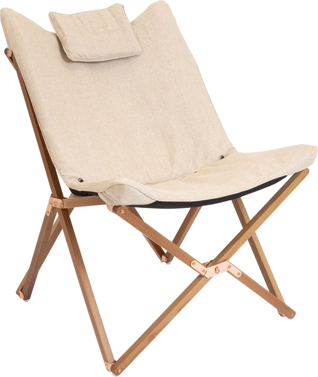  Bo-Camp Urban Outdoor Collection - Relaxstoel - Bloomsbury - M - Oxford Polyester - Beige