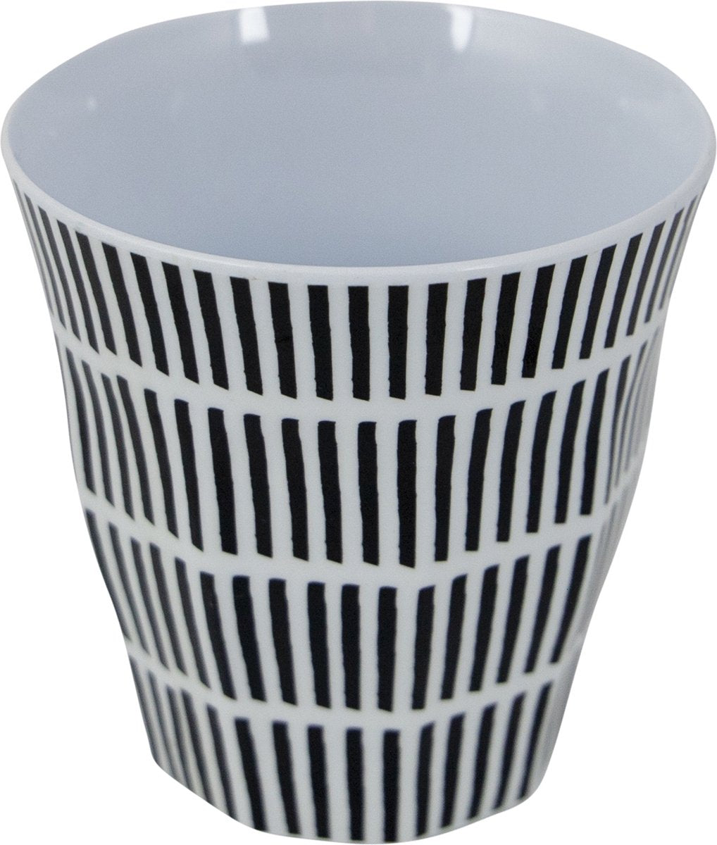  Bo-Camp Servies - Mix &amp; Match - 16 Delig - Zwart/Wit