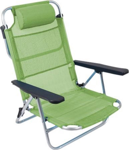  Bo-Camp Beach Chair - Monaco - Aluminium - Groen