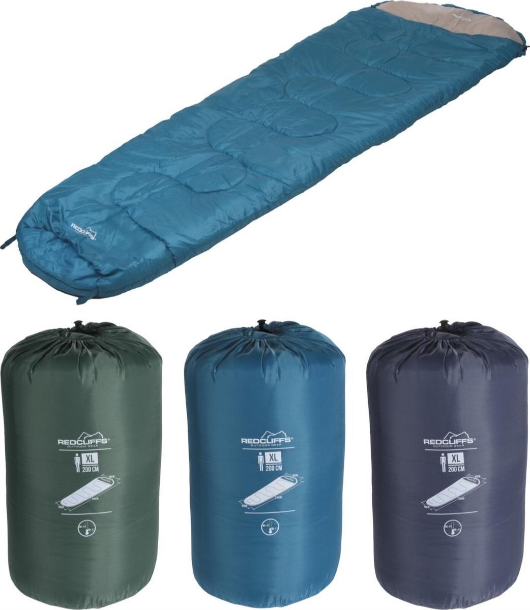  Redcliffs Mummie Slaapzak Grijs - 230 X 80 X 50 Cm - Mummieslaapzak Grijs - Mummie Slaapzakken Grijs - Sleeping Bag - Mummy Sleepingbag Grey