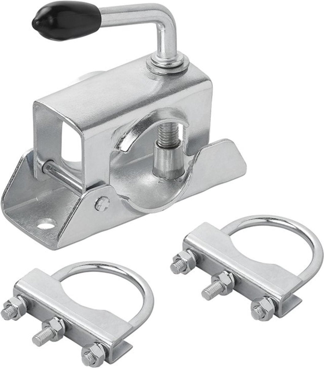 PROPLUS Pro Plus Klem Voor Neuswielen Of Steunpoten Ø 48 Mm - Met U-Beugel 60/70 Mm - 2 Stuks