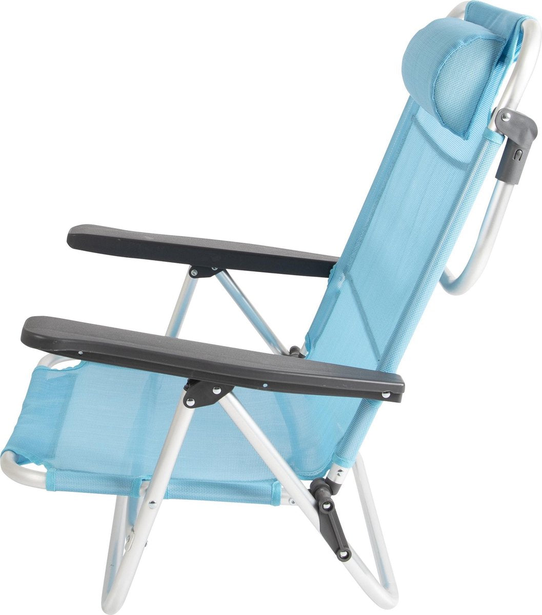  Bo-Camp Beach Chair - Monaco - Aluminium - Blauw