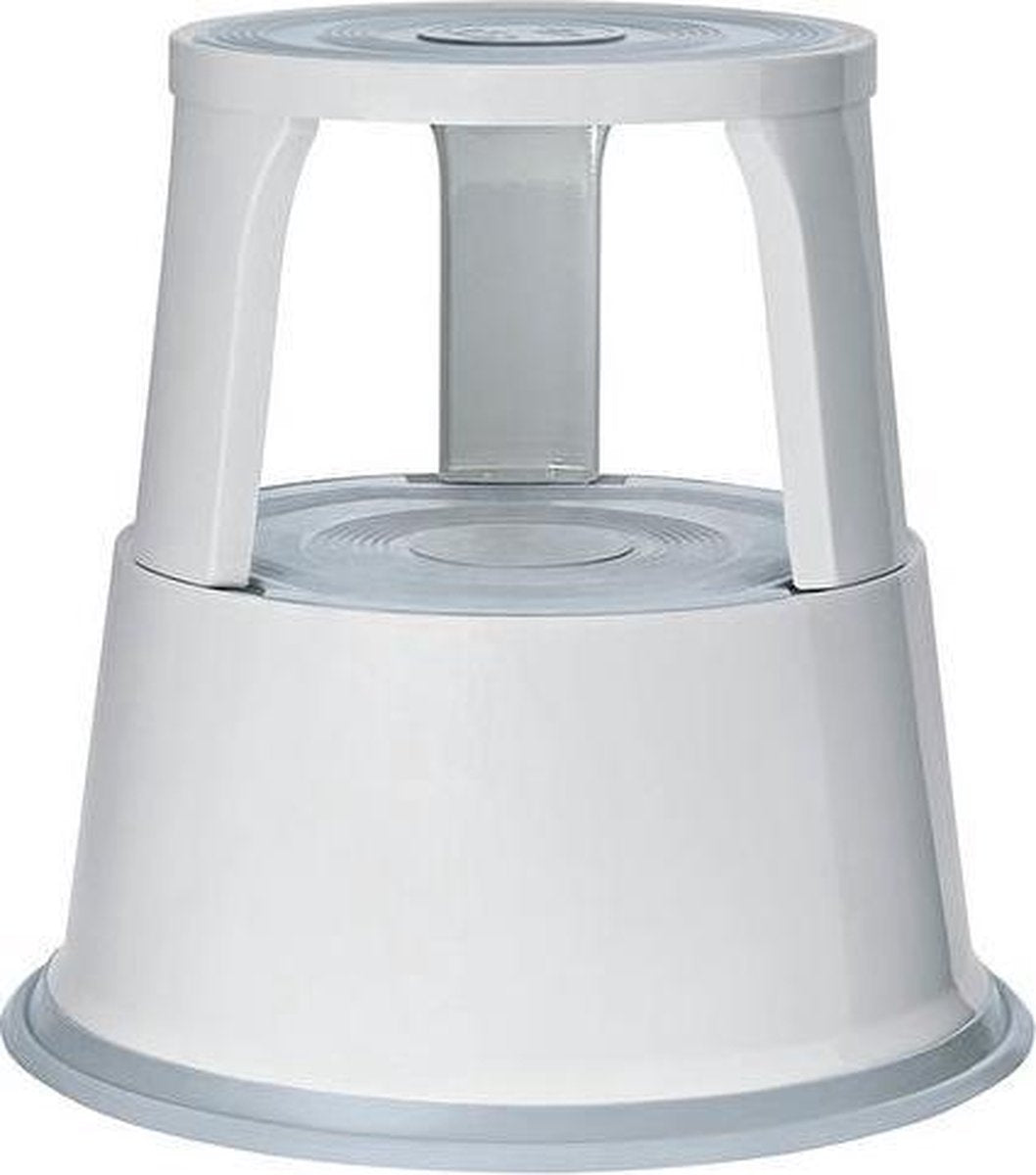  Wedo - Rollhocker, Metalen Opstapkrukje - Lichtgrijs