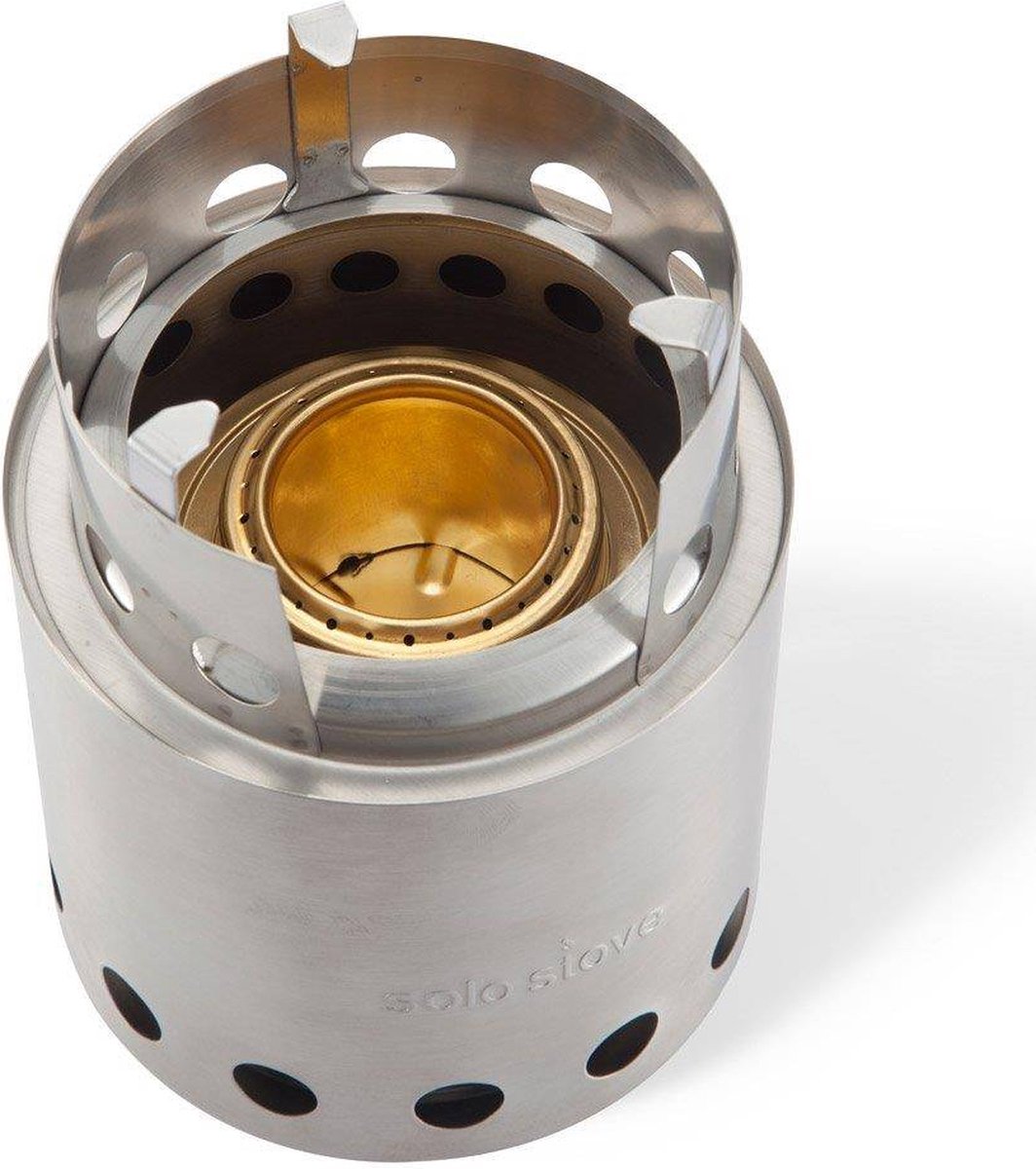  Solo Stove Lite Draagbare Kooktoestel. Geen Vloeibare Brandstof Nodig. Krachtige Efficiënte Houtverbranding En Weinig Rook. Voor 1-2 Personen, 304 Roestvrijstaal, Compact ⌀ 10,8 Cm, Hoogte 14,5 Cm, 255g.