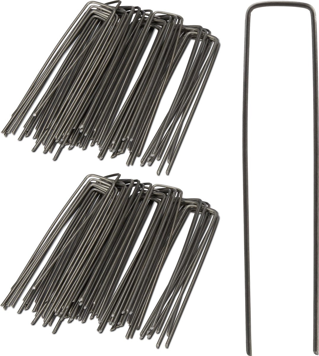  Relaxdays 100x Gronddoekpen - Grondanker - Haring - Gronddoekhaak - Grondhaken - 2mm