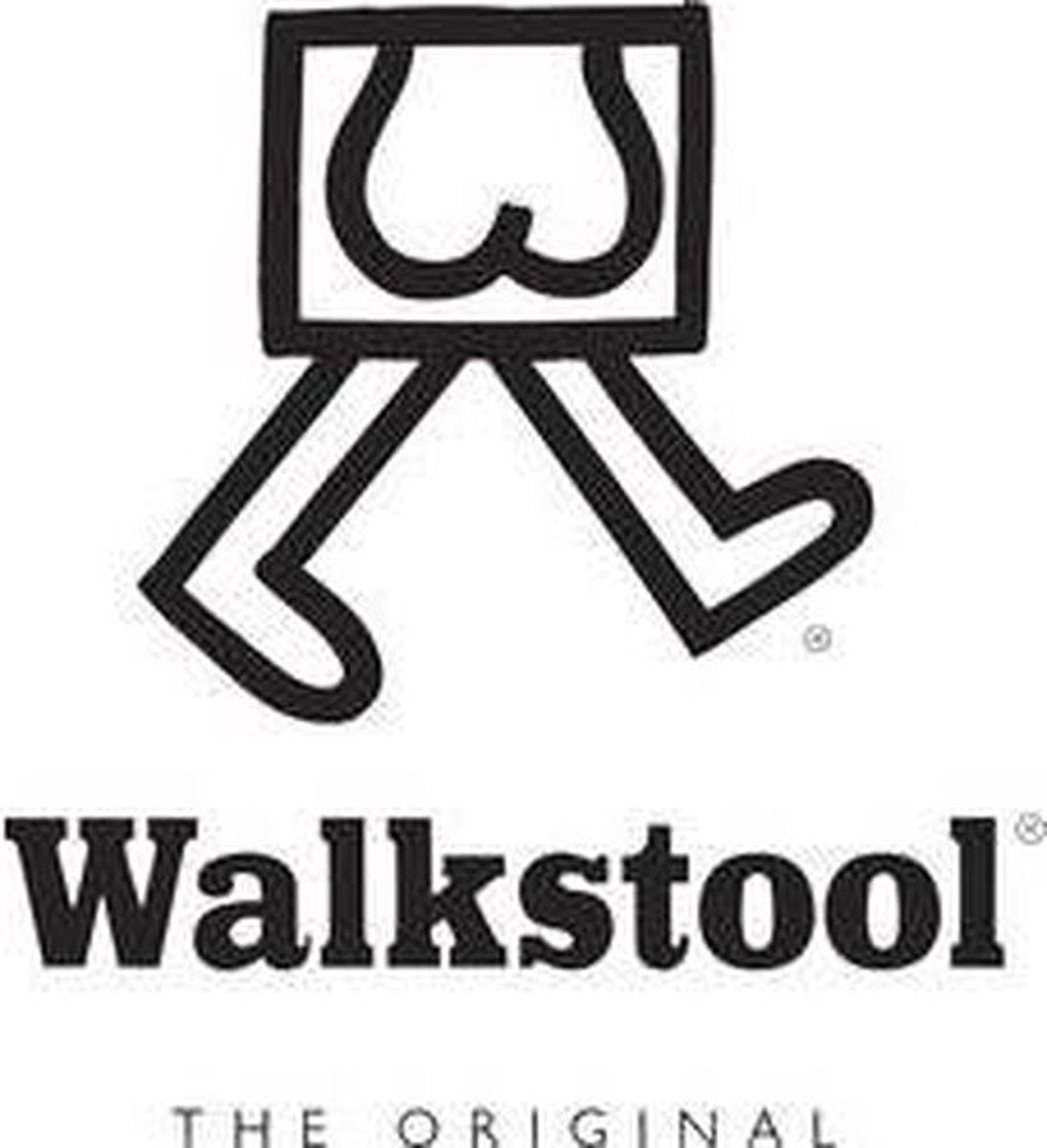  Walkstool - 3-Poots Krukje - Comfort 55 Cm - Verstelbaar - Zwart