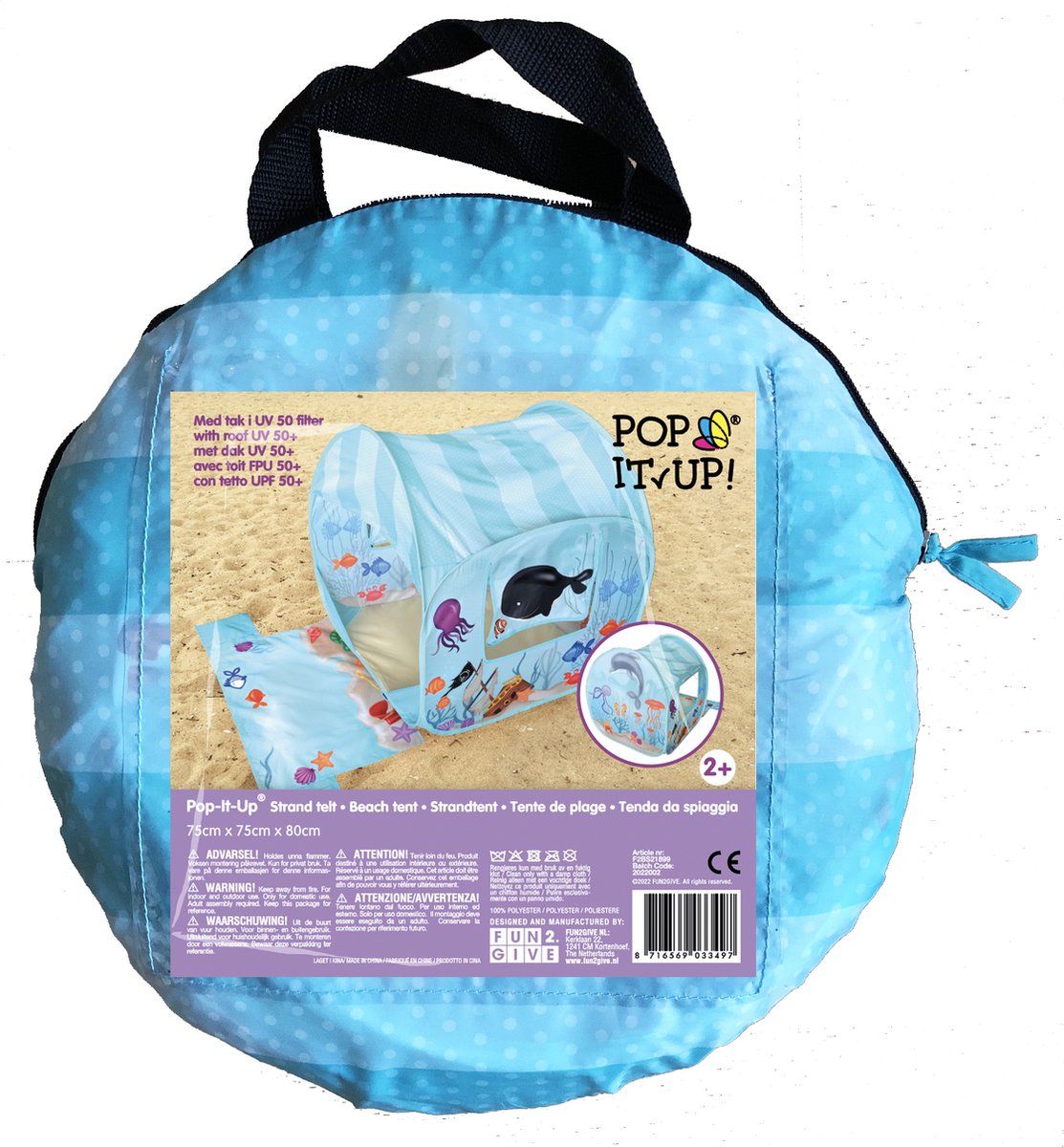  Retr-Oh! Pop-Up Strandtent - Oceaan Avonturen - Speeltent