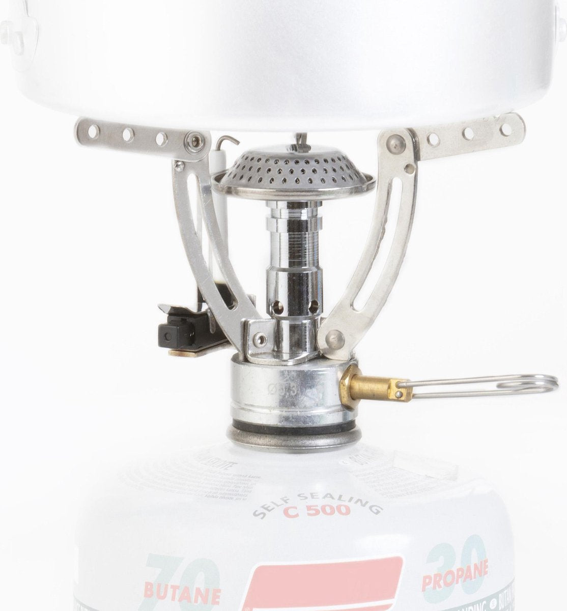  MacGyver Gasbrander Mini RVS - Camping Kookstel - Kookbrander - 10 Cm - Elektronische Ontsteking