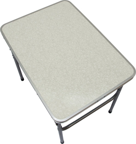 Alu Campingtafel 70x55cm - Inklapbbar Kampeertafel - Picknicktafel Licht Vouwtafel Klaptafel Grijs