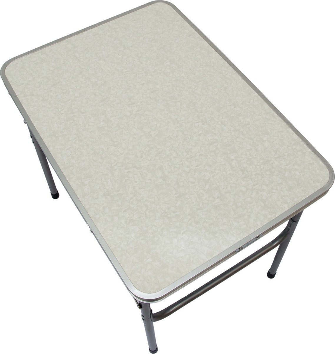  Alu Campingtafel 70x55cm - Inklapbbar Kampeertafel - Picknicktafel Licht Vouwtafel Klaptafel Grijs