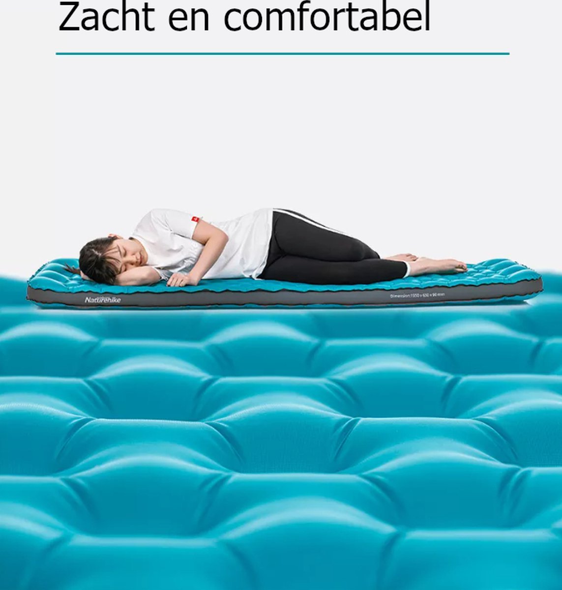  Naturehike® 3D Luchtmatras Premium - Comfortabel R-waarde 2.0 - Extra Dikke Slaapmat - Luchtbed Kamperen - Opblaasbaar Matras - Lichtgewicht - Outdoor - Camping