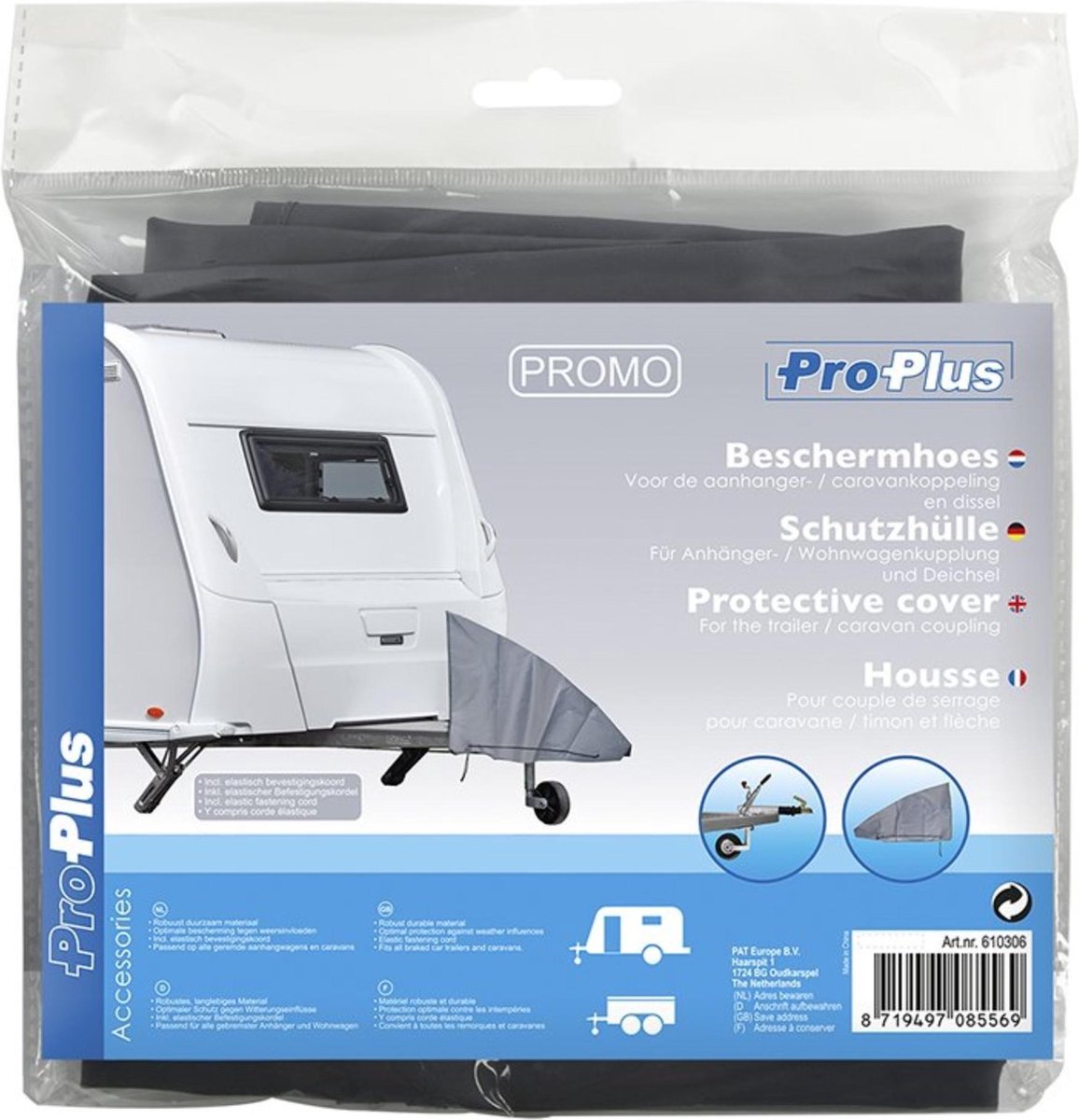  Proplus Beschermhoes Voor De Aanhanger- / Caravankoppeling En Dissel Promo