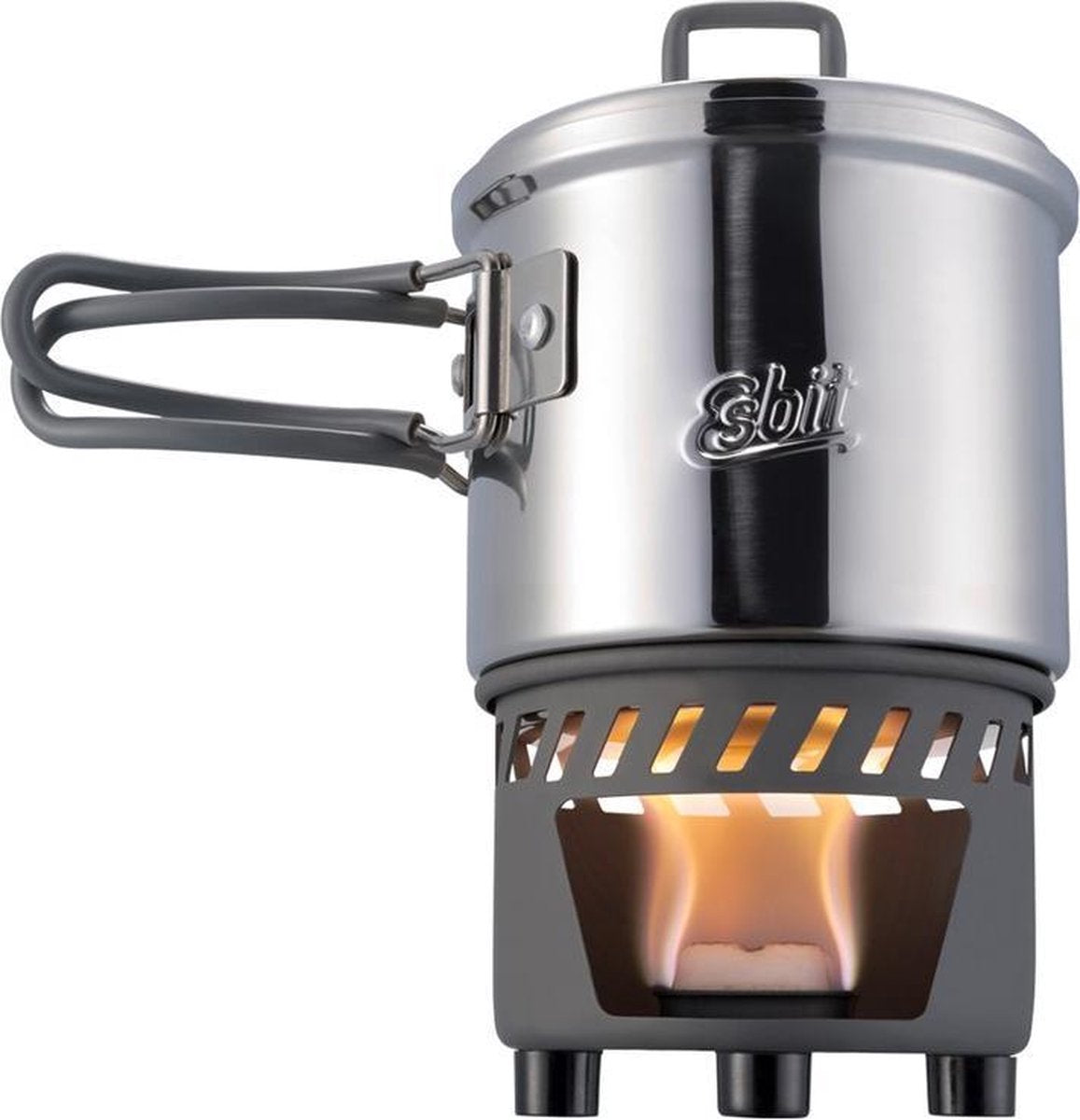  Esbit Outdoor Kooktoestel 585ml - Opbergtas - Aluminium/RVS