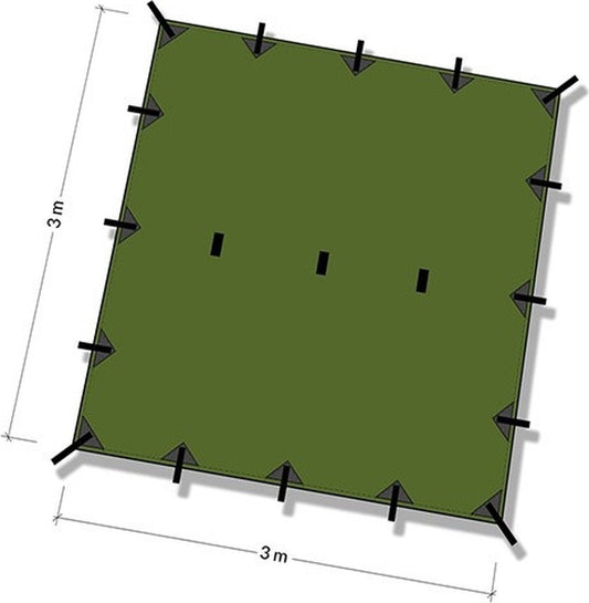  Tarp 3x3 – Olive Green