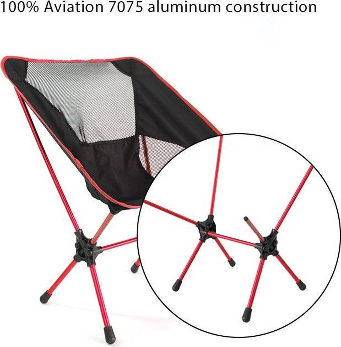 Lopoleis® Campingstoel – Campingstoel Opvouwbaar – Visstoel – Vouwstoel – Strandstoel – Inklapbaar – Lichtgewicht – Outdoor Stoel