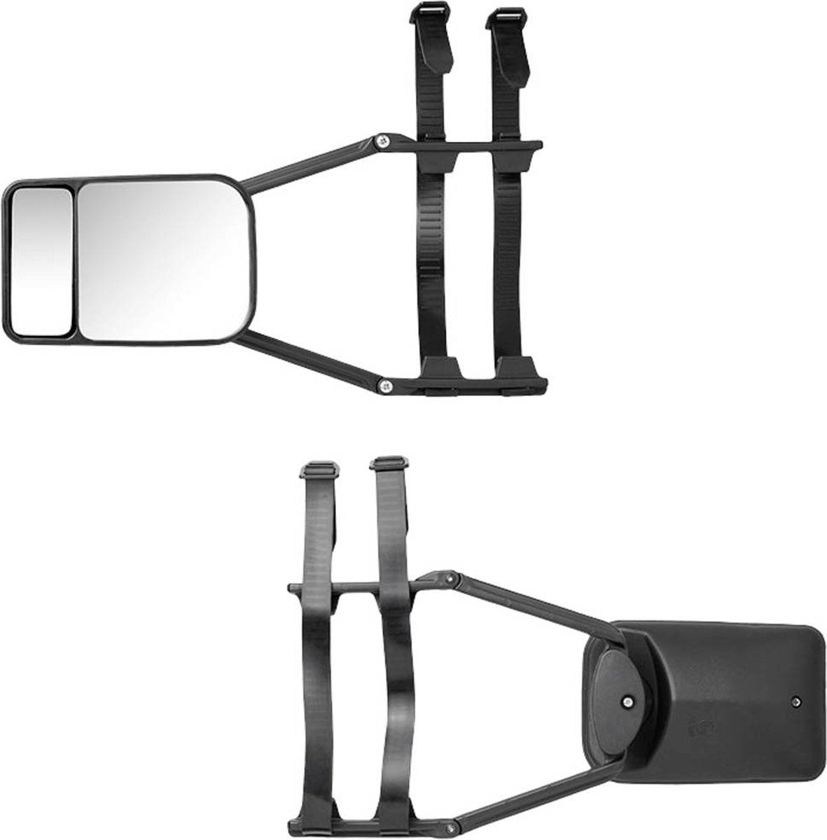 PROPLUS Pro Plus Caravanspiegel - Duo - 23 Cm - Universeel Voor Links En Rechts - Zwart