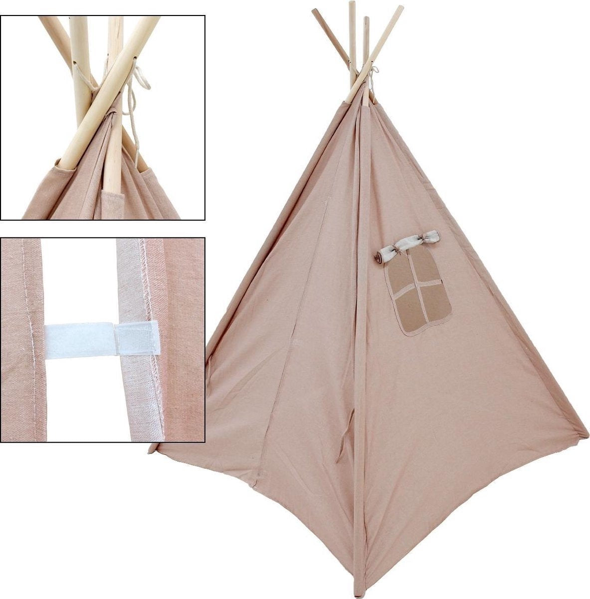  KidCollection Premium Tipitent - 103x103x160cm - Roze