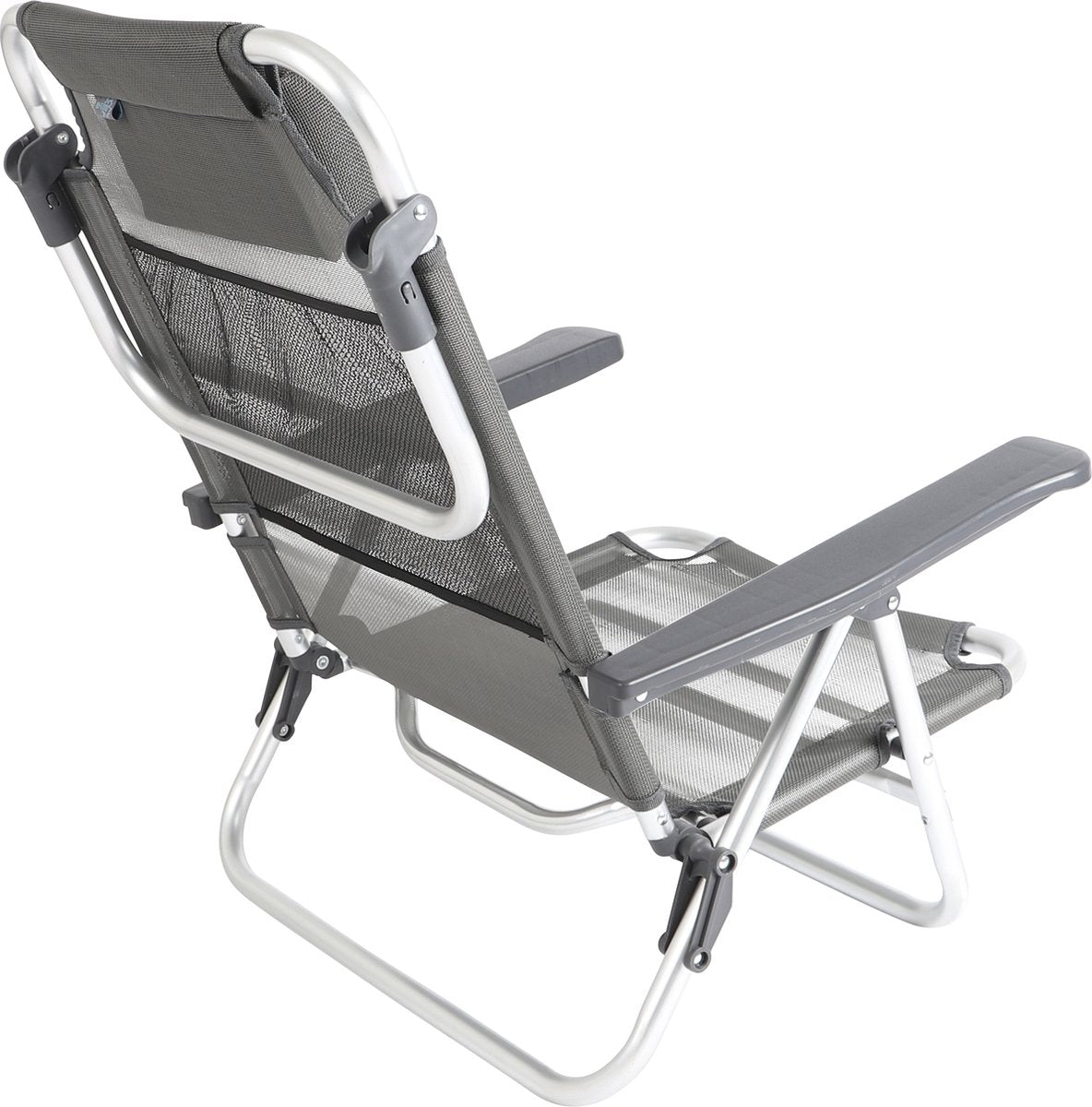  Bo-Camp Beach Chair - Monaco - Aluminium - Grijs